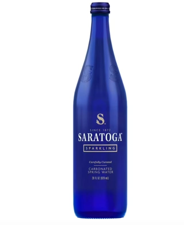 SM Saratoga Sparkling Water.