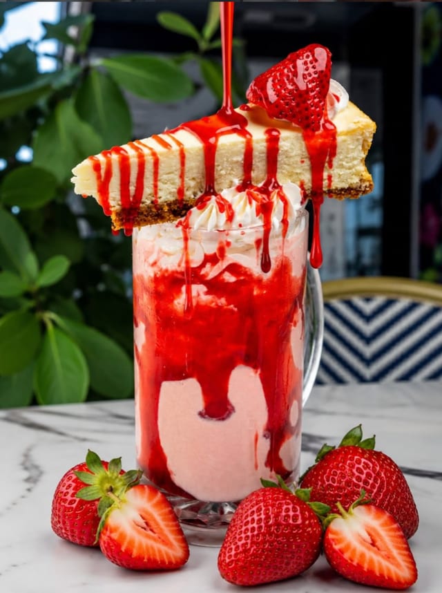 Strawberry Cheesecake Milkshake.
